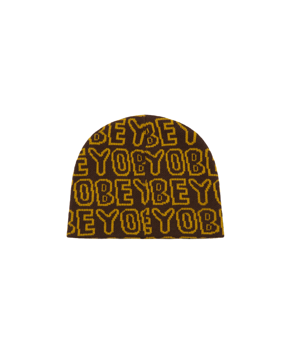 OBEY COMMON BEANIE - DARK BROWN