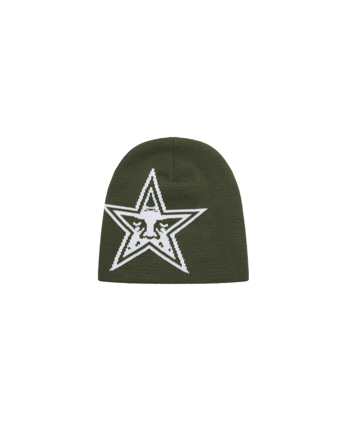 OBEY STAR BEANIE - KOMBU GREEN