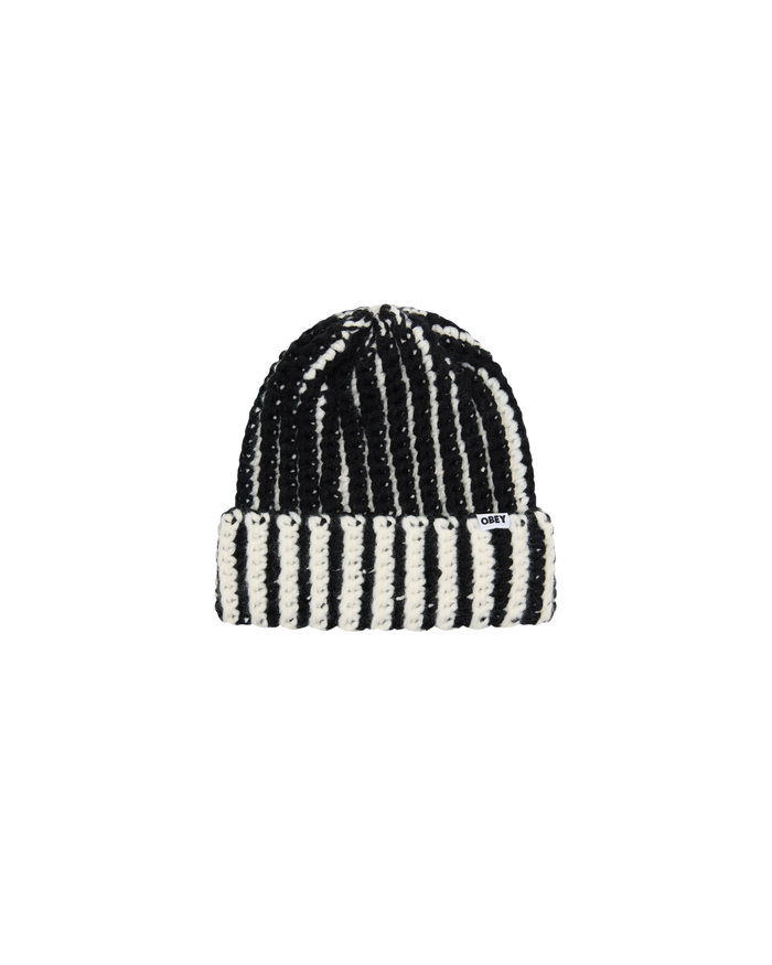 OBEY SCOUT CHUNKY BEANIE - BLACK MULTI