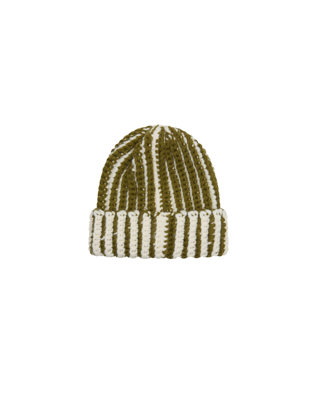 OBEY SCOUT CHUNKY BEANIE - MOSS GREEN MULTI