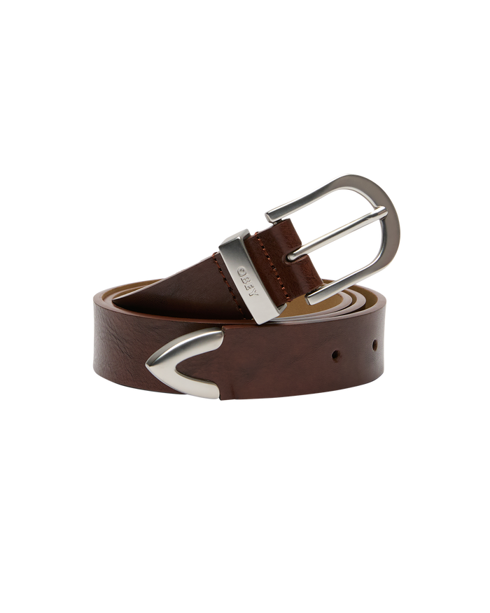 CLASSIC LEATHER BELT - CHESTNUT
