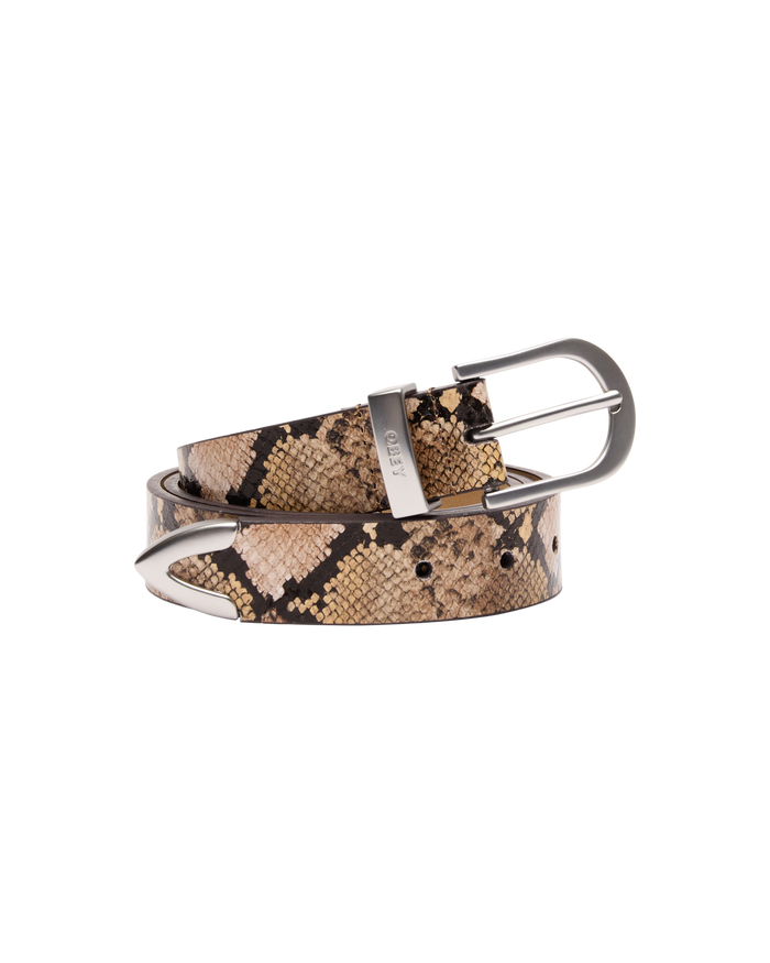 CLASSIC LEATHER BELT - SNAKE