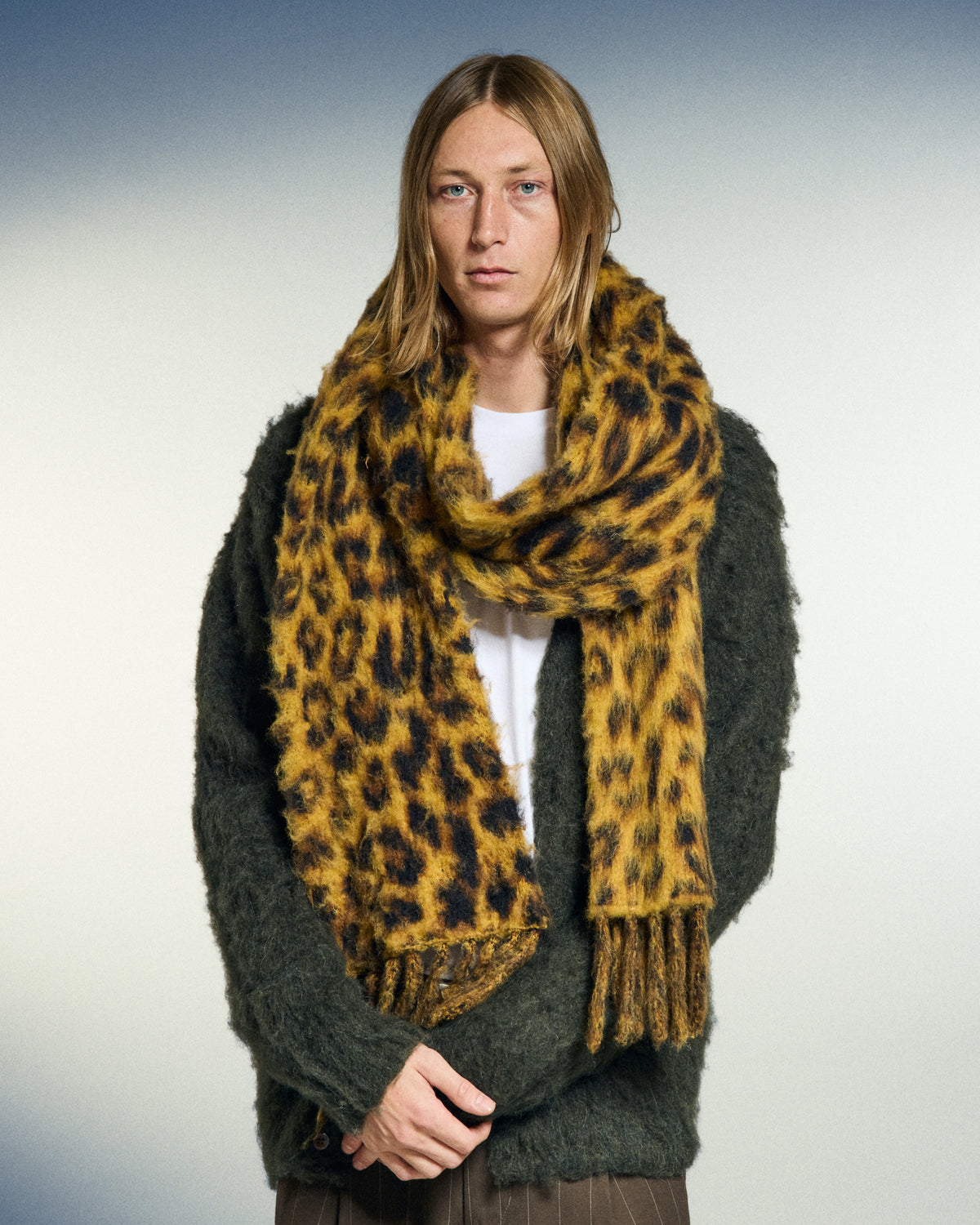 OBEY LEOPARD SCARF - LEOPARD