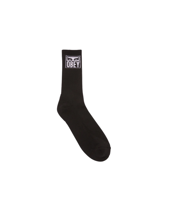 OBEY EYES ICON SOCKS - BLACK