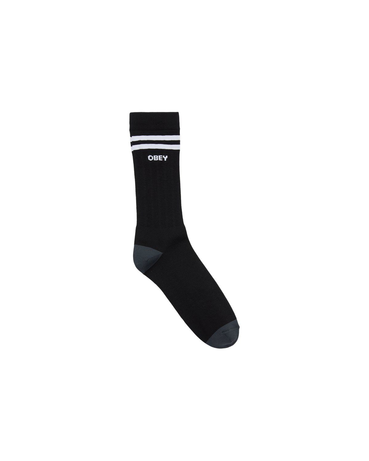 OBEY SOCCER SOCKS - BLACK / WHITE