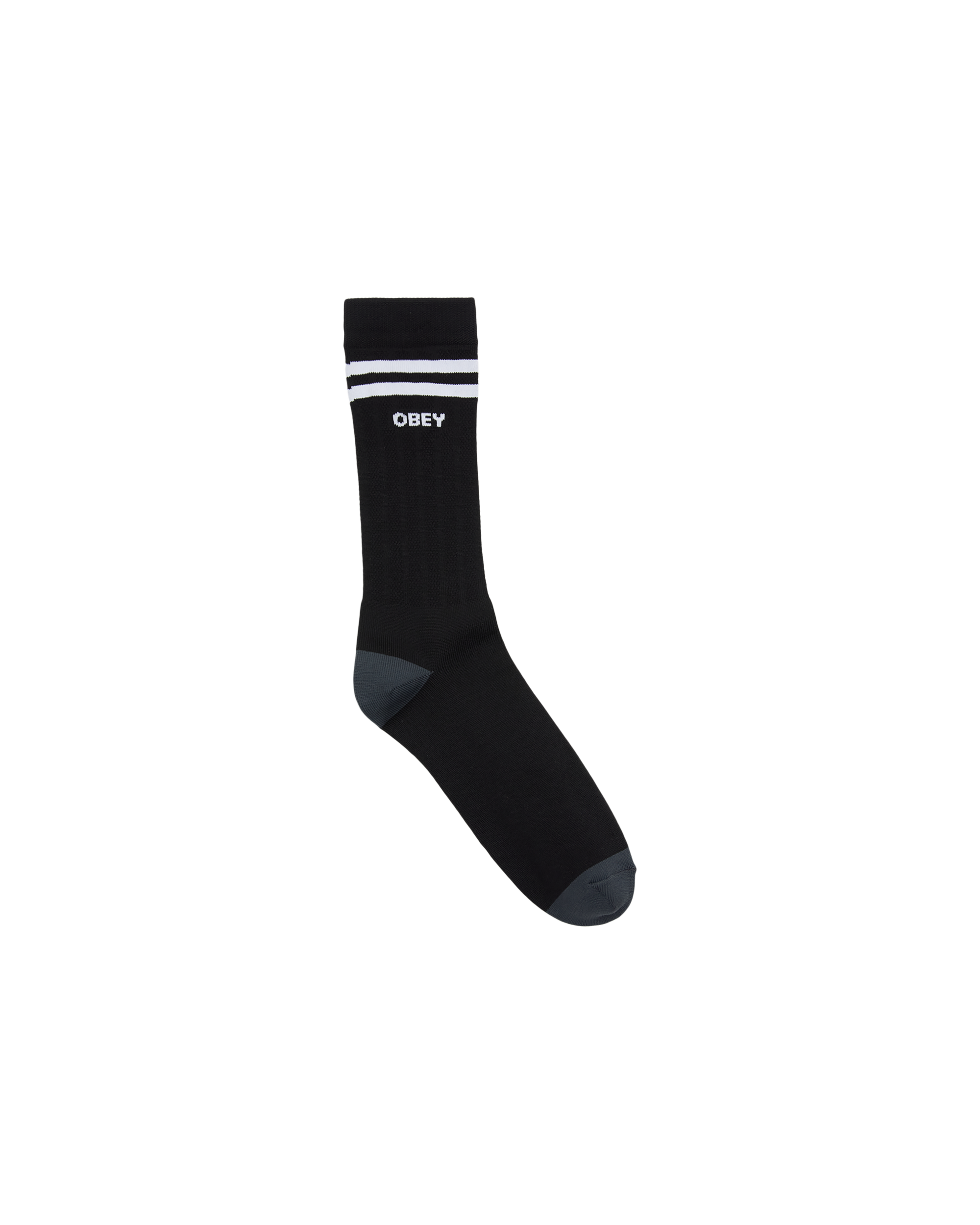 OBEY SOCCER SOCKS - BLACK / WHITE