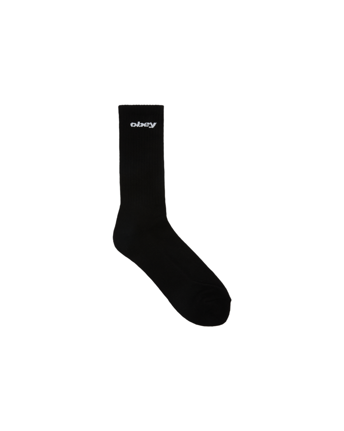 OBEY SPORTS LOGO SOCKS - BLACK