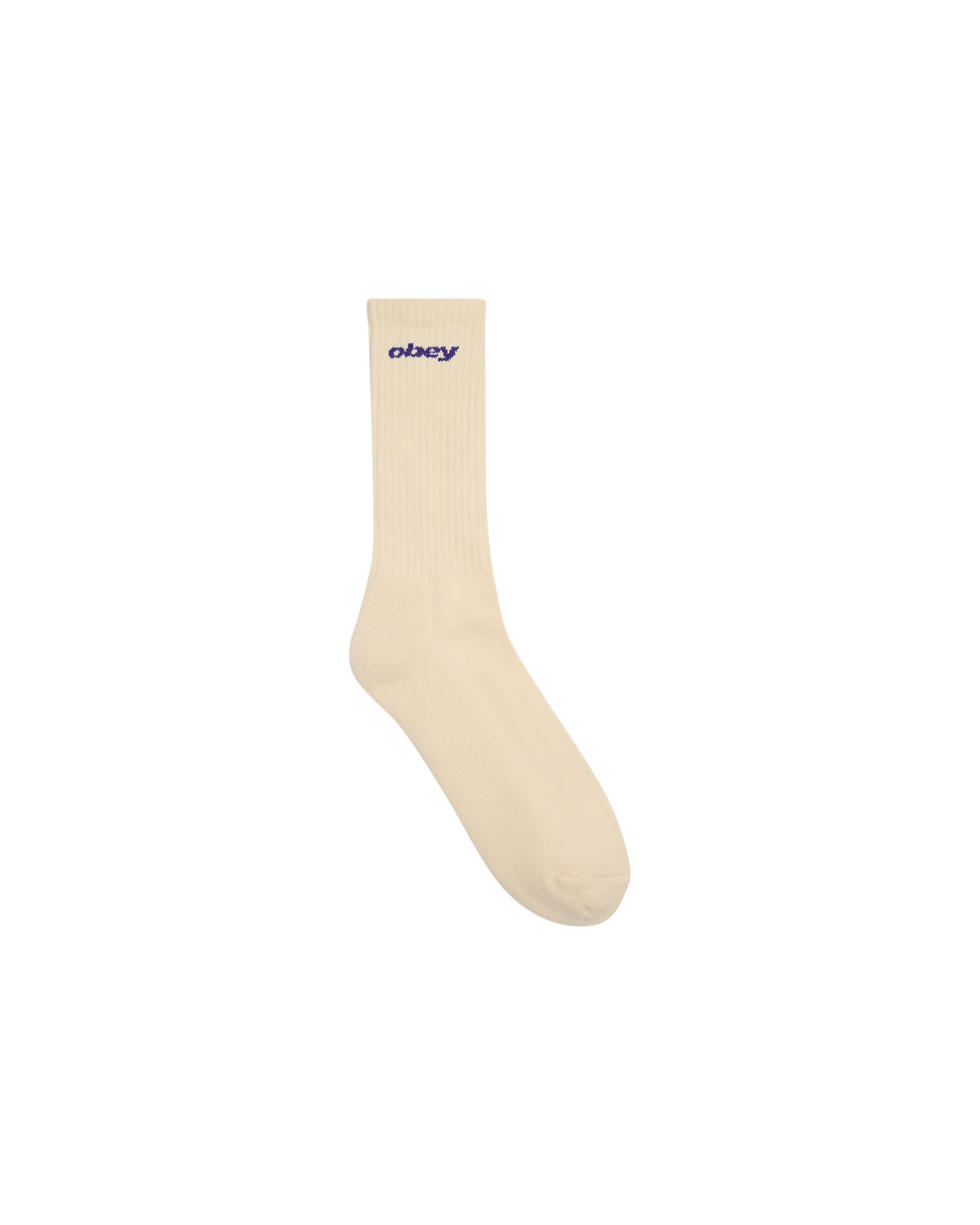 OBEY SPORTS LOGO SOCKS - UNBLEACHED