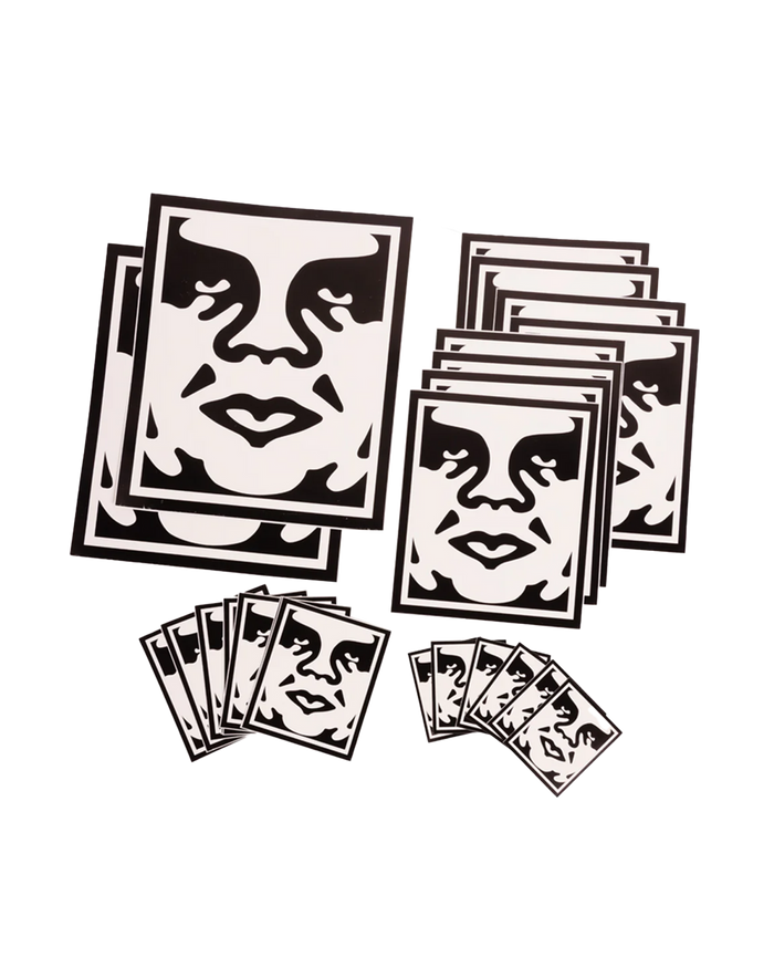 STICKER PACK 2-ICON FACE - ASSORTED