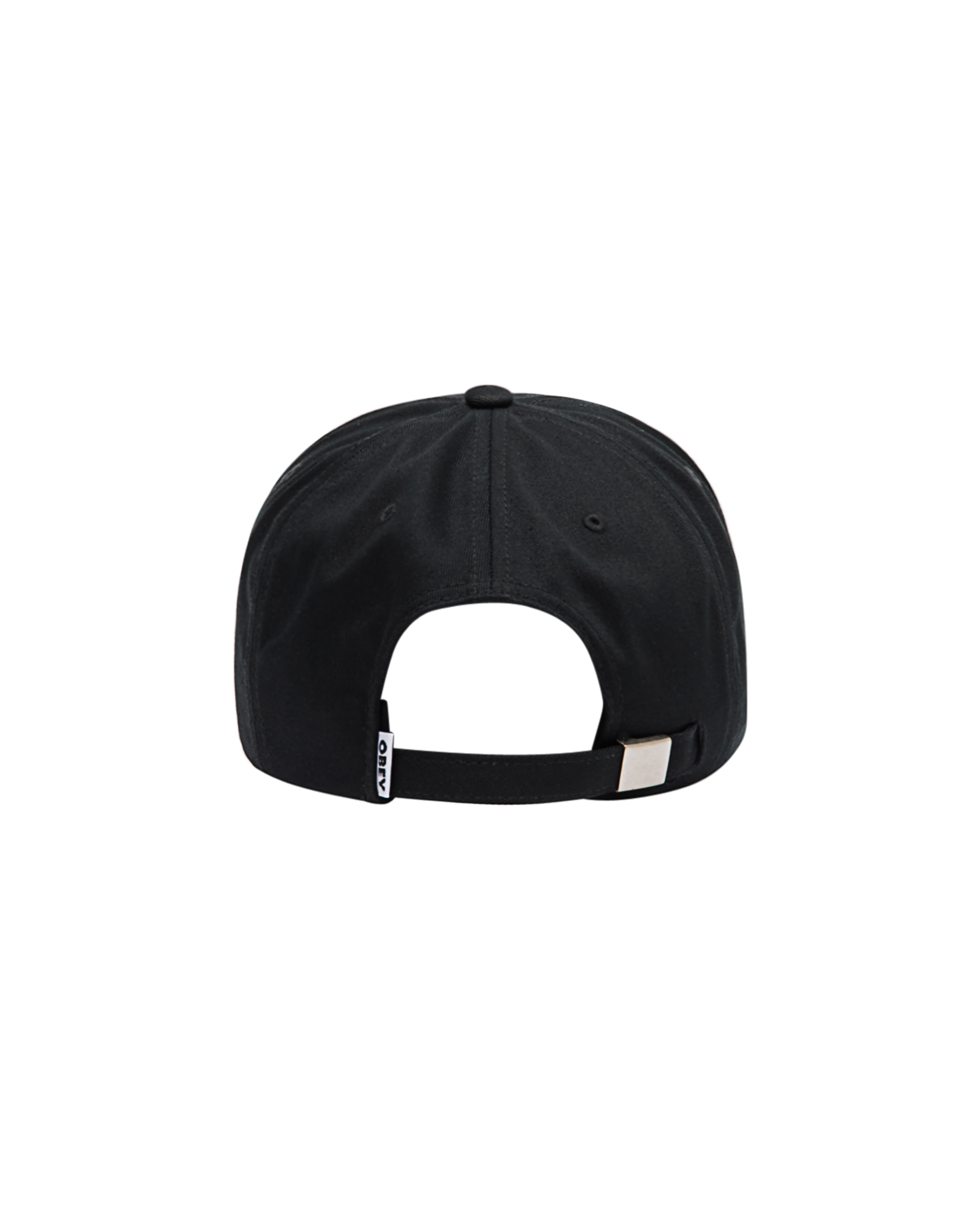 OBEY STUDIOS 5 PANEL STRAPBACK - BLACK