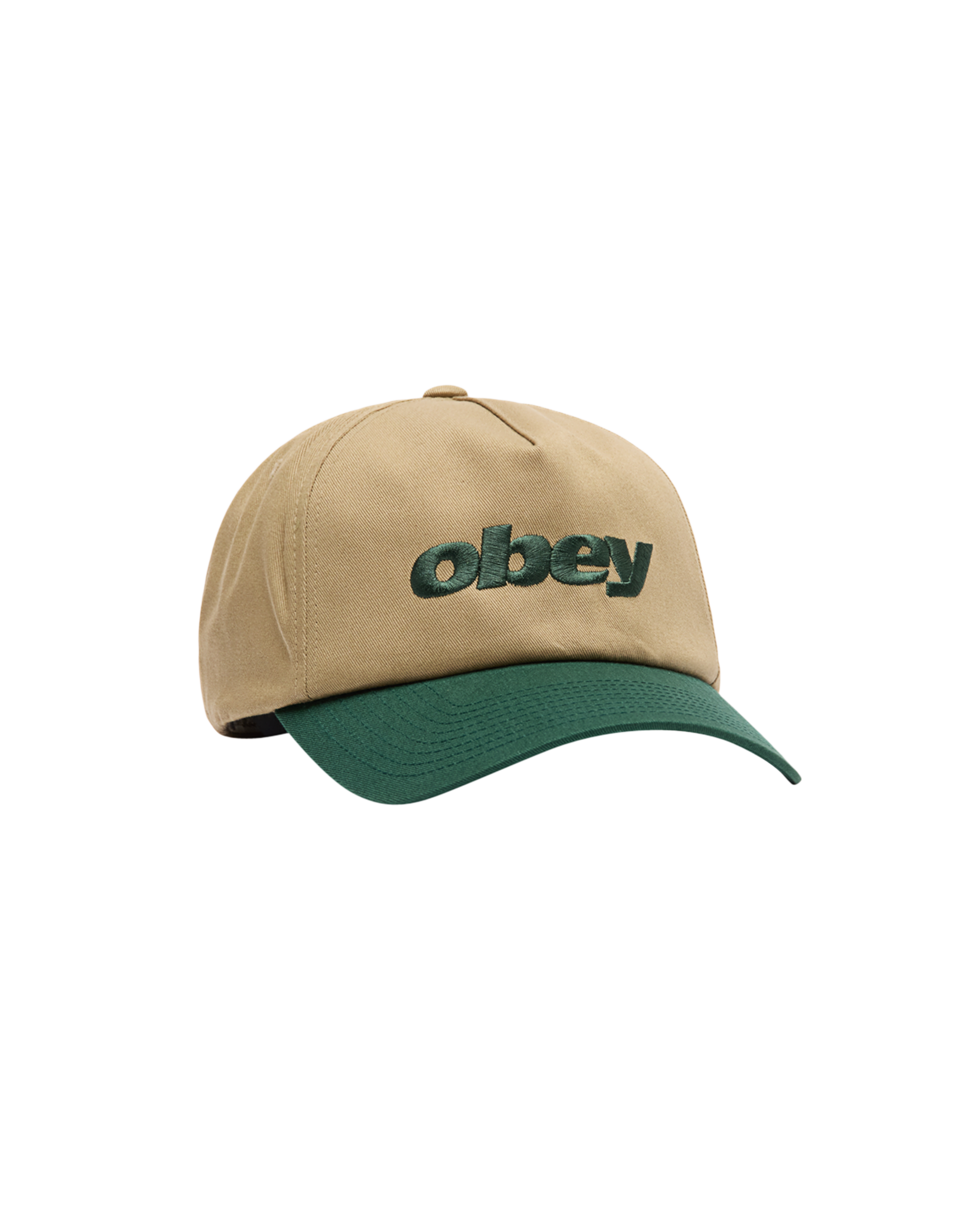 OBEY DELTA 5 PANEL STRAPBACK - KHAKI MULTI