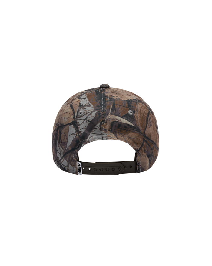 OBEY WORLD RECORDS5PANEL SNAPBACK - FENCE CAMO MULTI