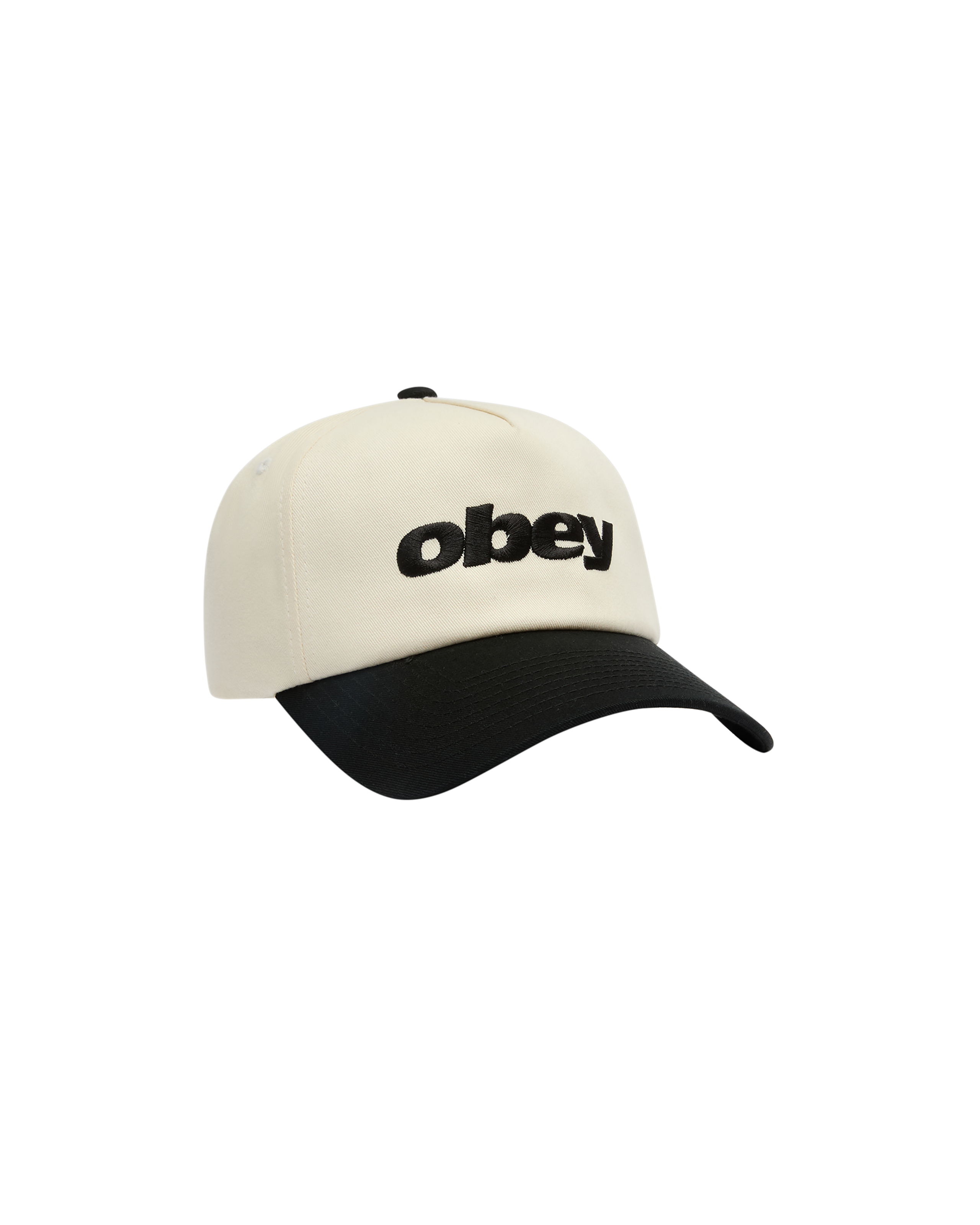 OBEY DELTA 5 PANEL SNAPBACK - BLACK MULTI