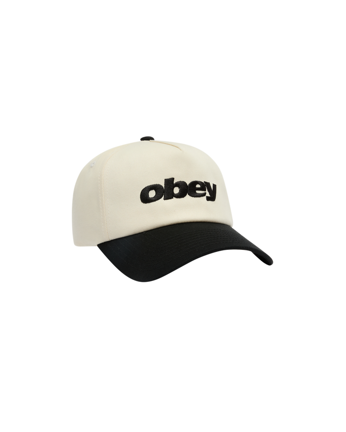 OBEY DELTA 5 PANEL SNAPBACK - BLACK MULTI