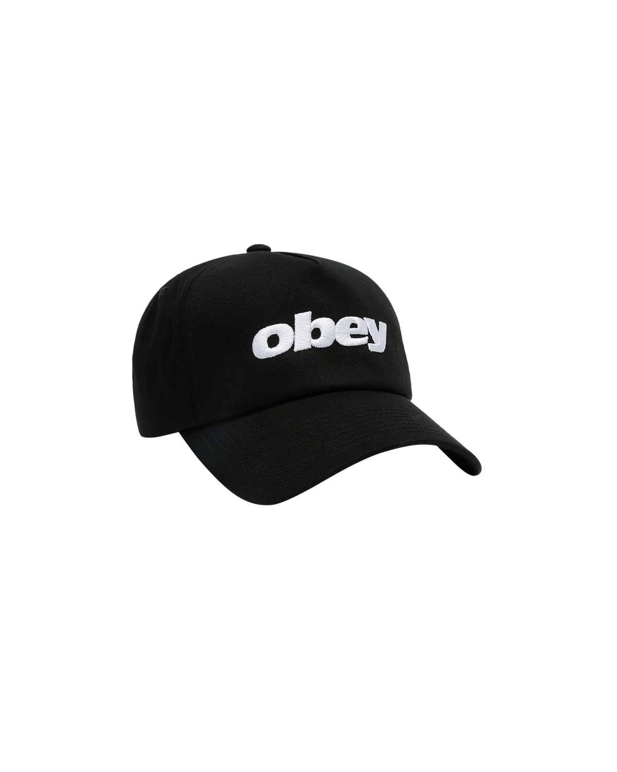 OBEY DELTA 5 PANEL SNAPBACK - BLACK