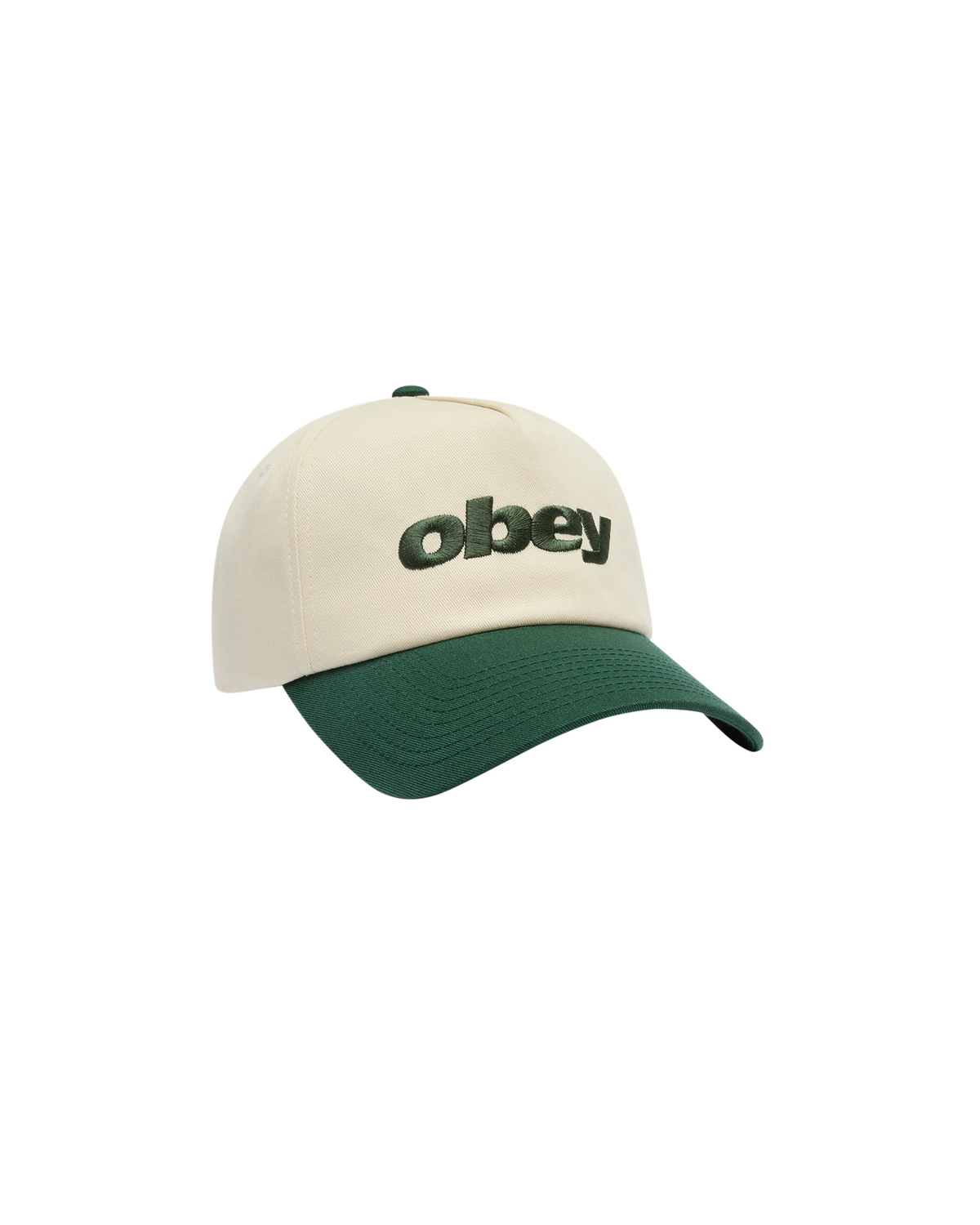 OBEY DELTA 5 PANEL SNAPBACK - SPRUCE MULTI