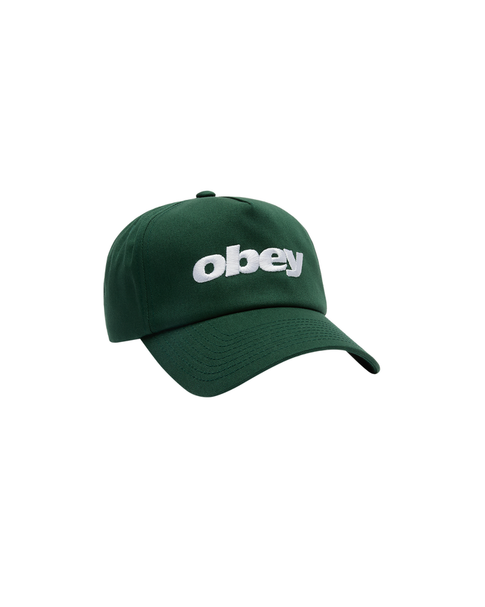 OBEY DELTA 5 PANEL SNAPBACK - SPRUCE