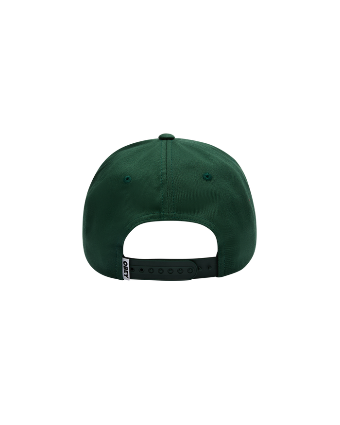 OBEY DELTA 5 PANEL SNAPBACK - SPRUCE