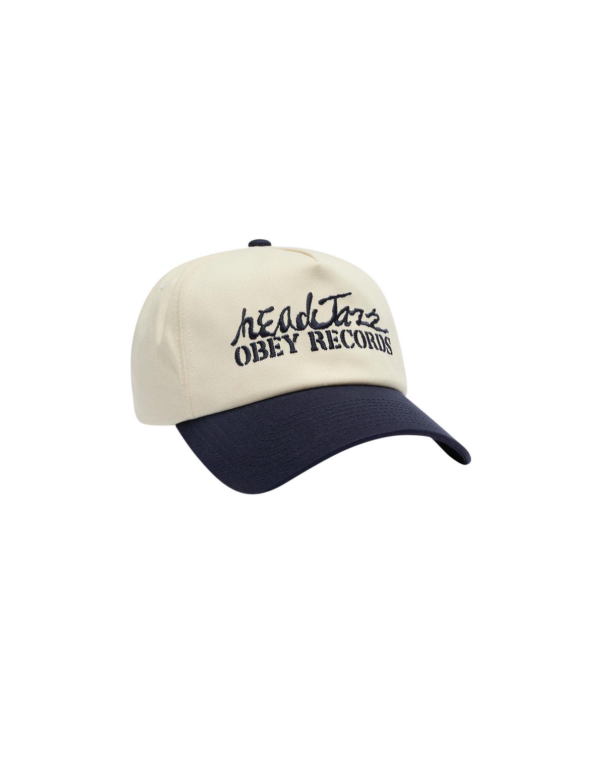 HEAD JAZZ RECORDS 5PANEL SNAPBACK - NAVY MULTI