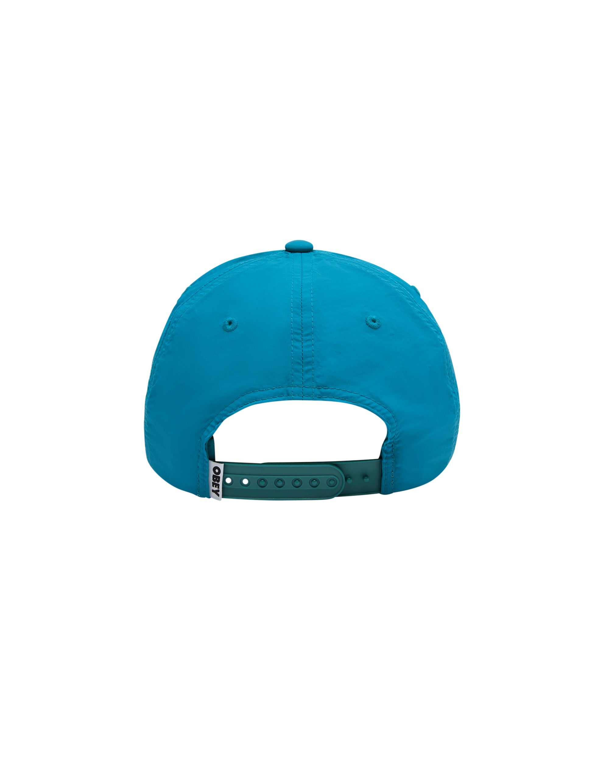OBEY STIPPLE 5 PANEL NYLON SNAPBACK - TEAL