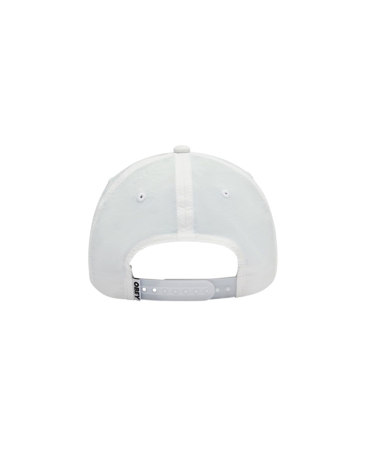 OBEY STIPPLE 5 PANEL NYLON SNAPBACK - WHITE