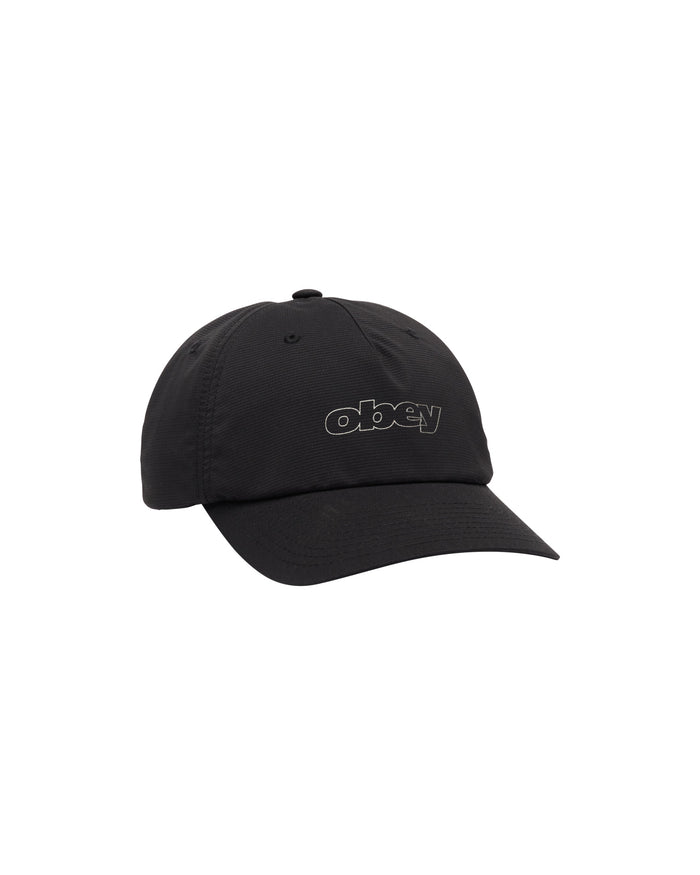 OBEY SCAMBLE 5 PANEL STRAPBACK - BLACK