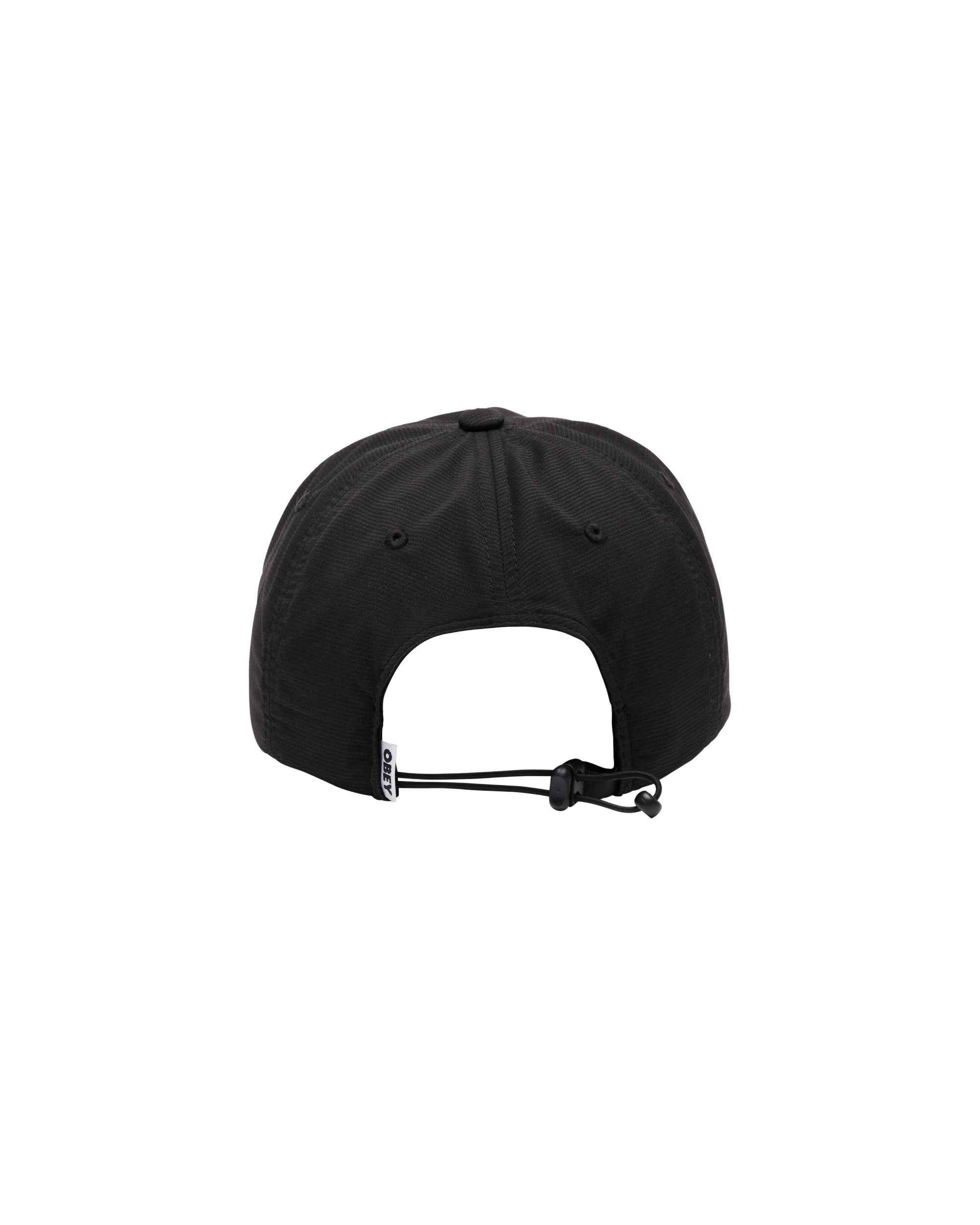OBEY SCAMBLE 5 PANEL STRAPBACK - BLACK