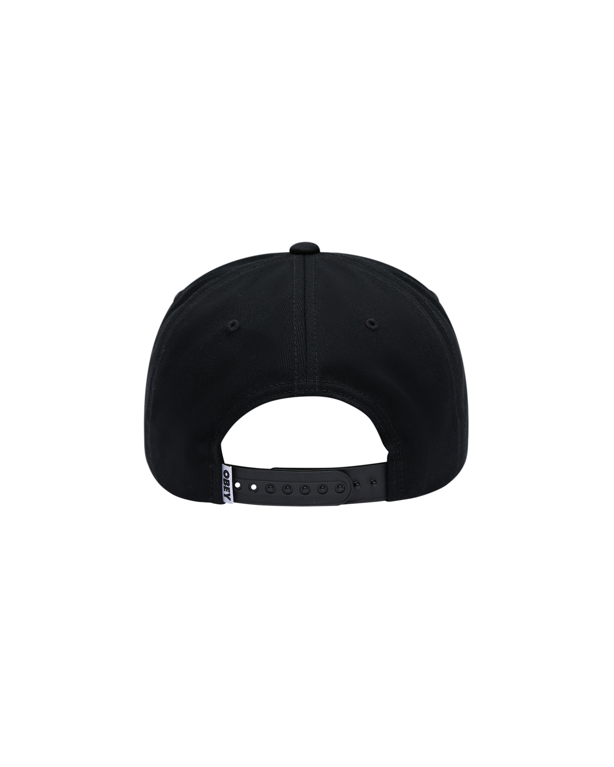 OBEY INC 5 PANEL SNAPBACK - BLACK