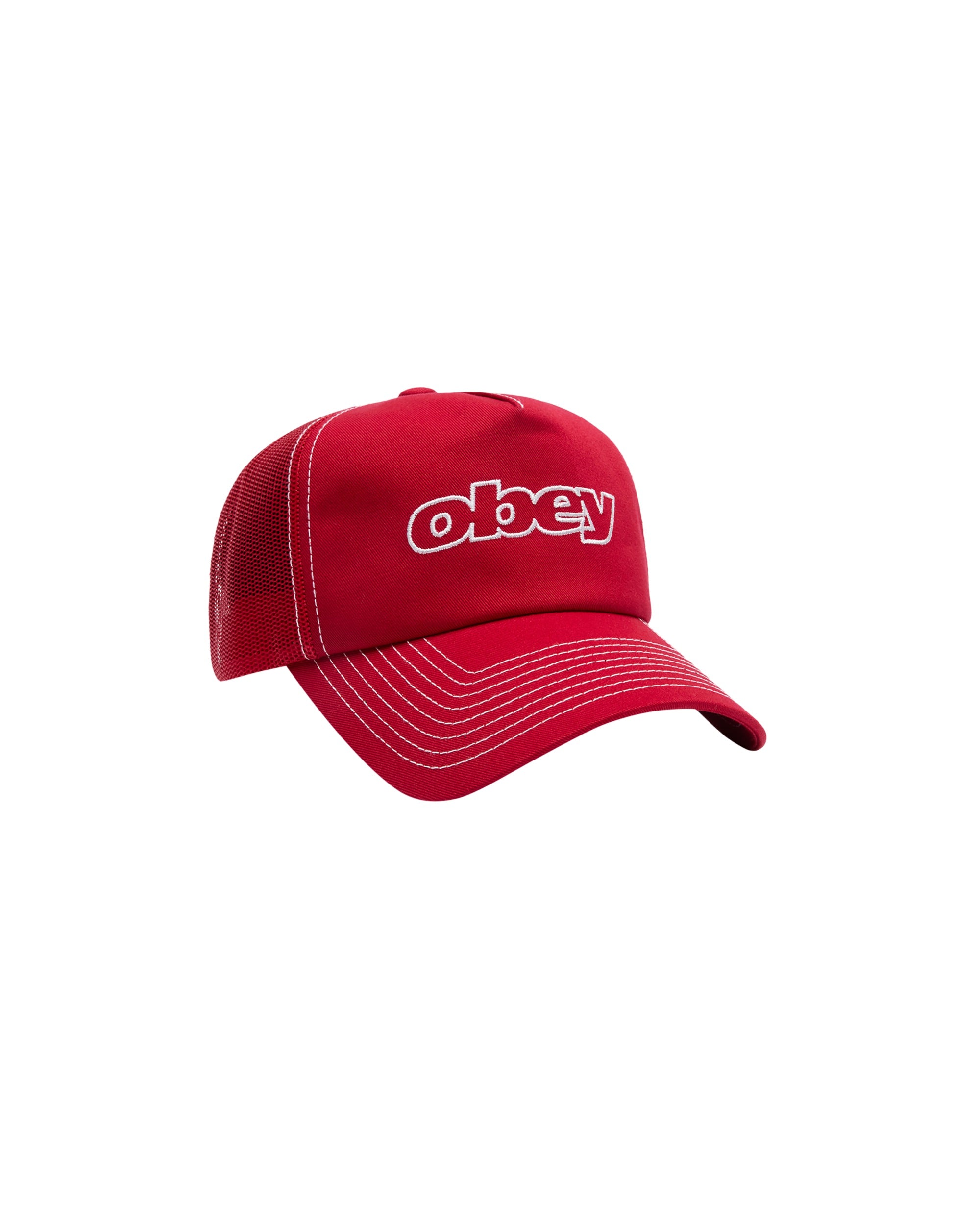 OBEY FORM TRUCKER - TRUE RED