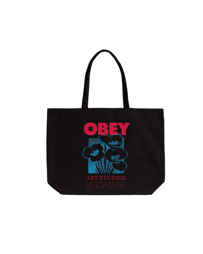 OBEY ART STUDIO FLOWERS - BLACK