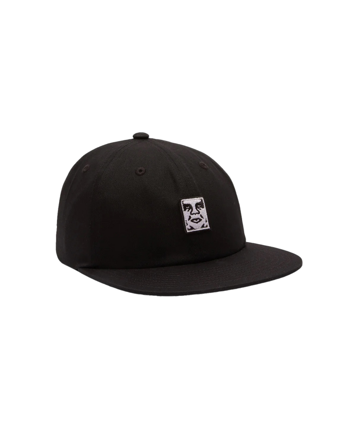ICON PATCH 6 PANEL STRAPBACK - BLACK