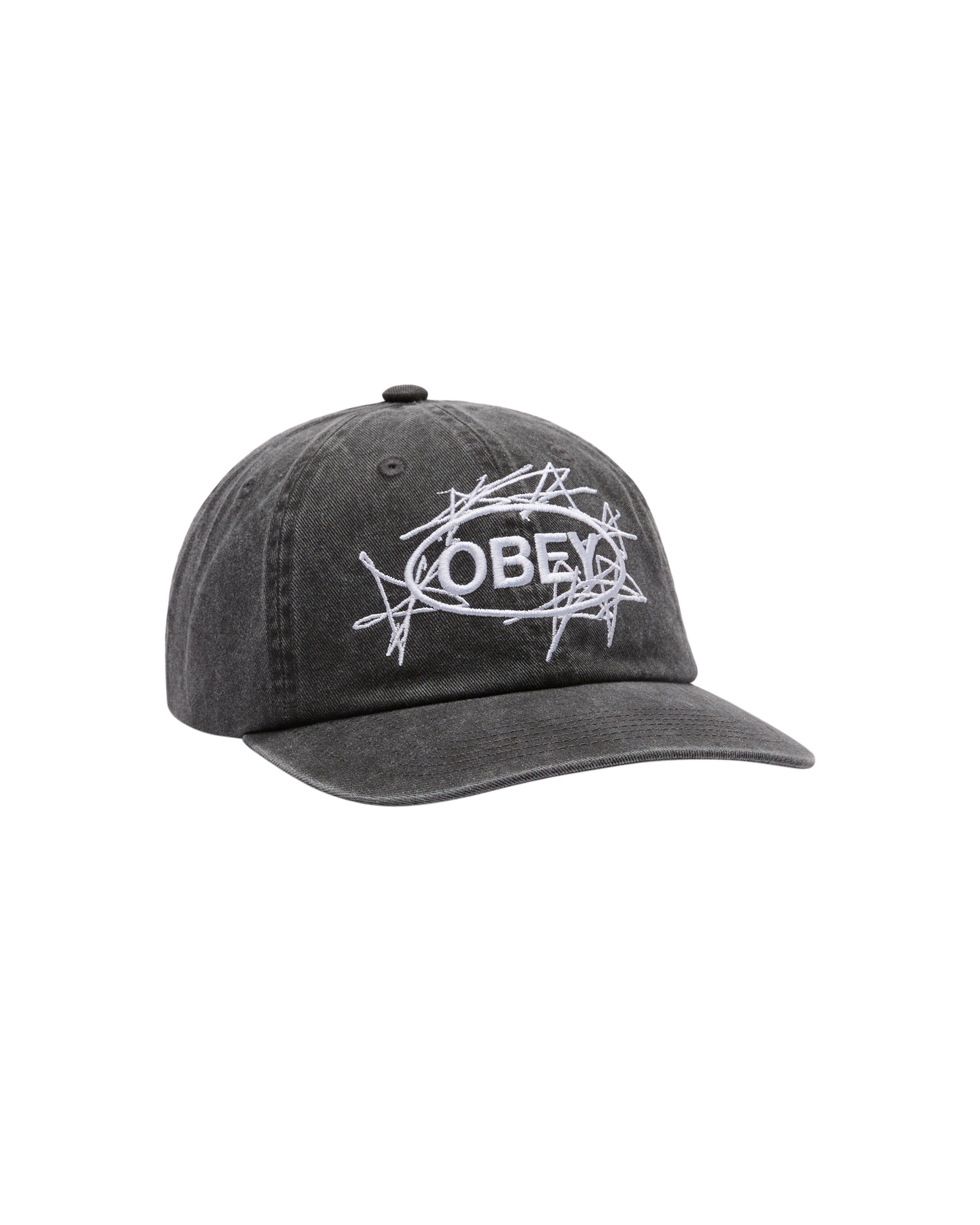 OBEY DUSTER 6 PANEL VELCRO BACK - PIGMENT BLACK