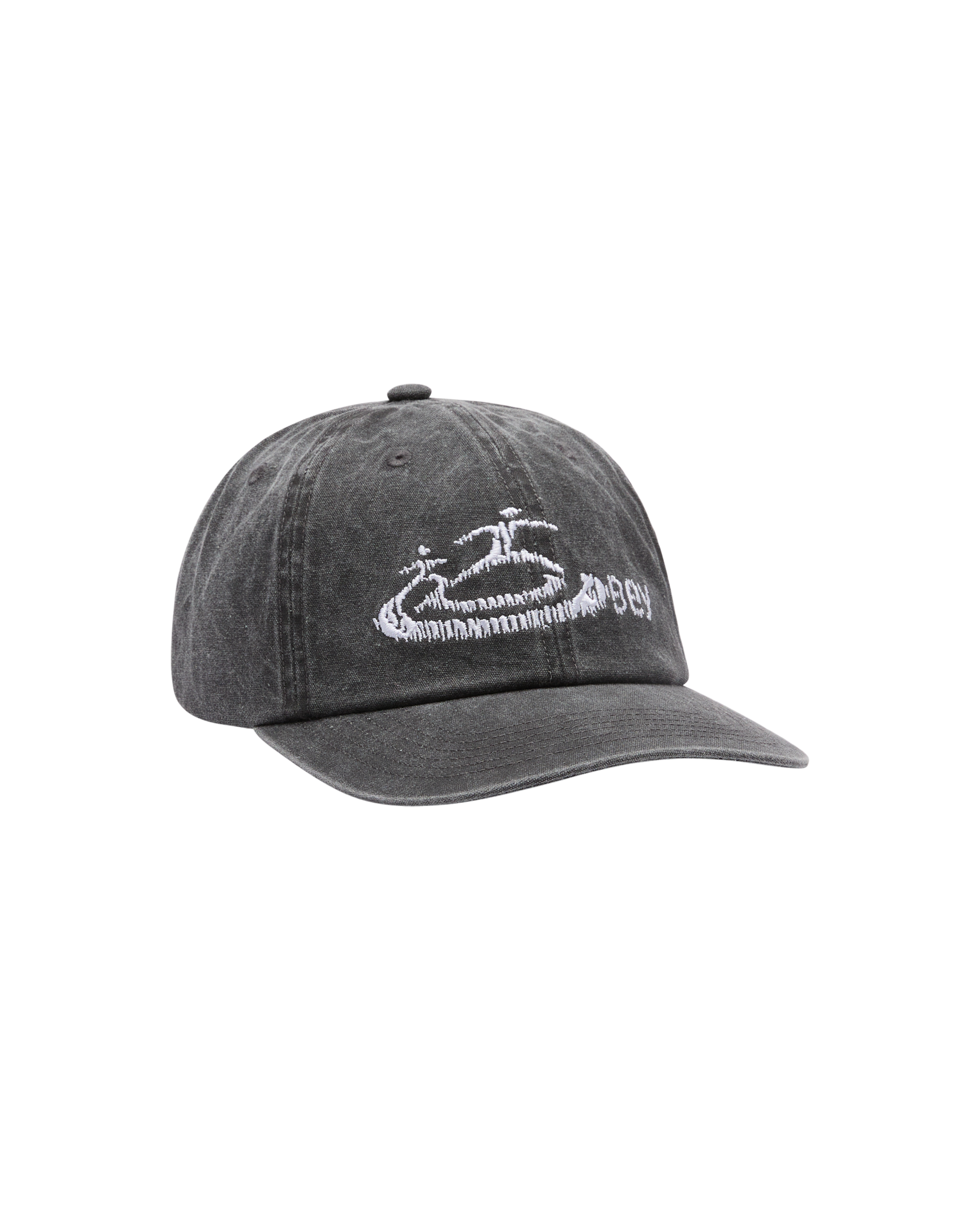 PIGMENT OBEY CORP 6 PANEL VELCRO BACK - PIGMENT BLACK