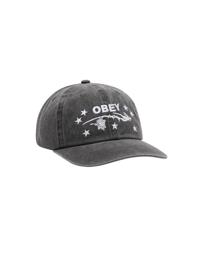 OBEY PENN PIGMENT 6 PANEL VELCRO BACK - PIGMENT BLACK