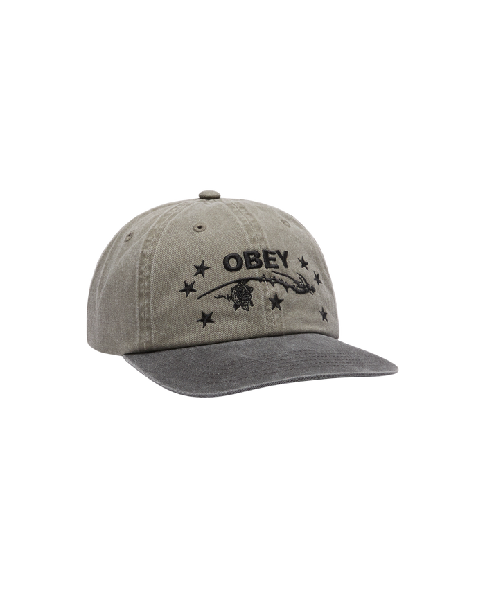 OBEY PENN PIGMENT 6 PANEL VELCRO BACK - PIGMENT OLIVE MULTI