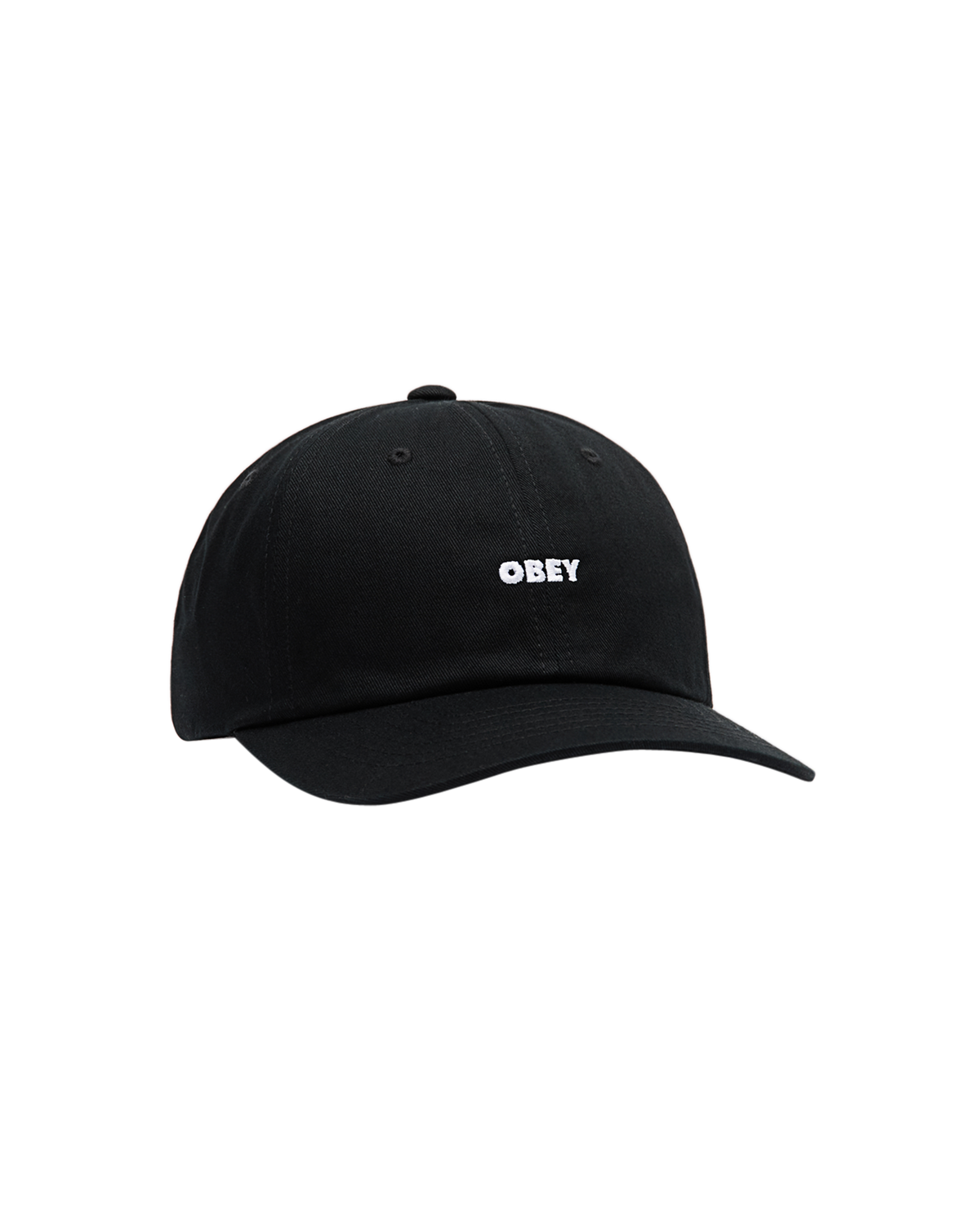 OBEY BOLD CURVE 6 PANEL STRAPBACK - BLACK