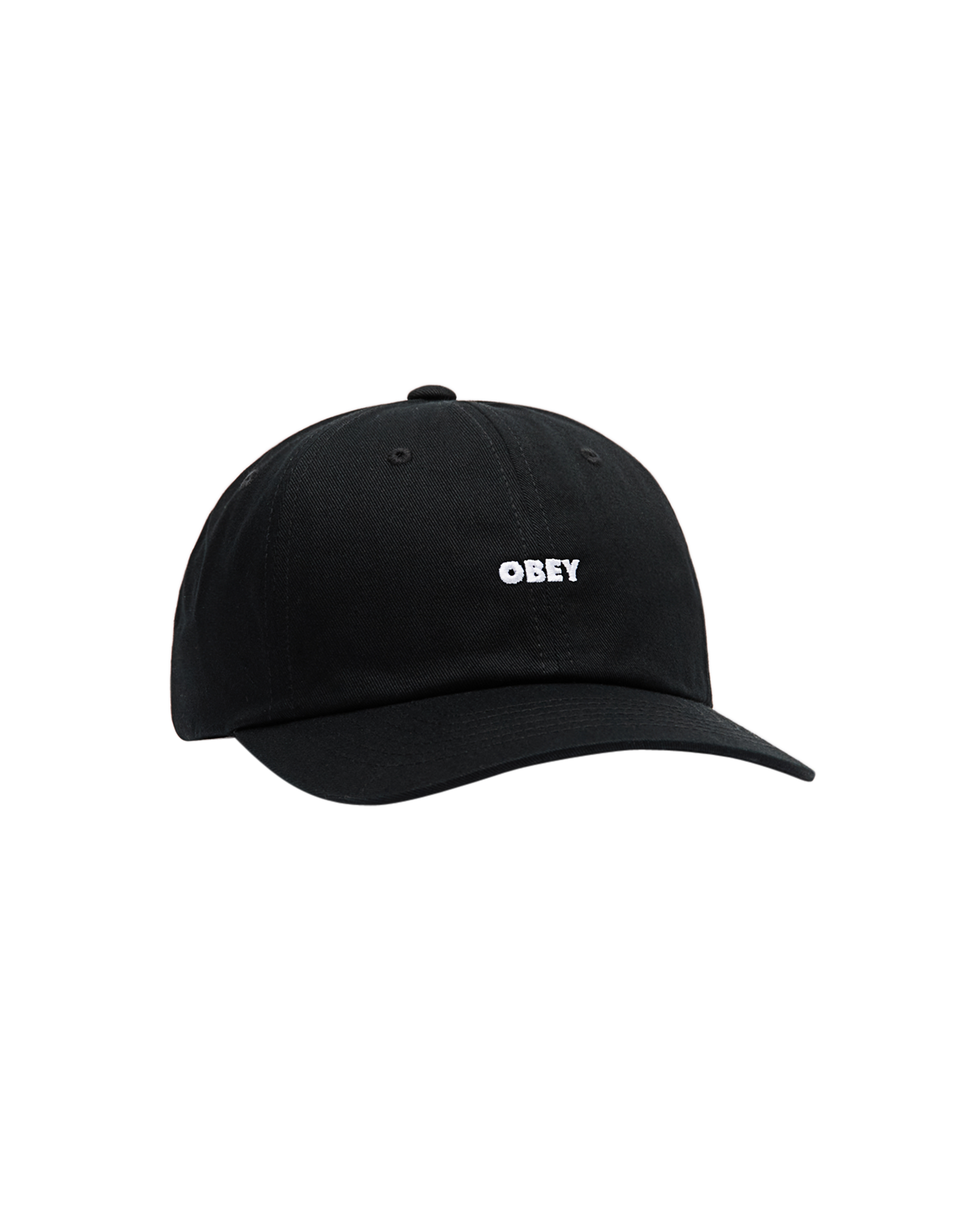OBEY BOLD CURVE 6 PANEL STRAPBACK - BLACK
