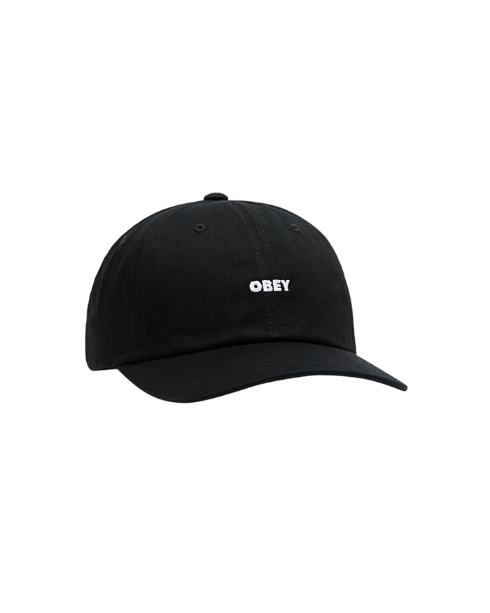 OBEY BOLD CURVE 6 PANEL STRAPBACK - BLACK