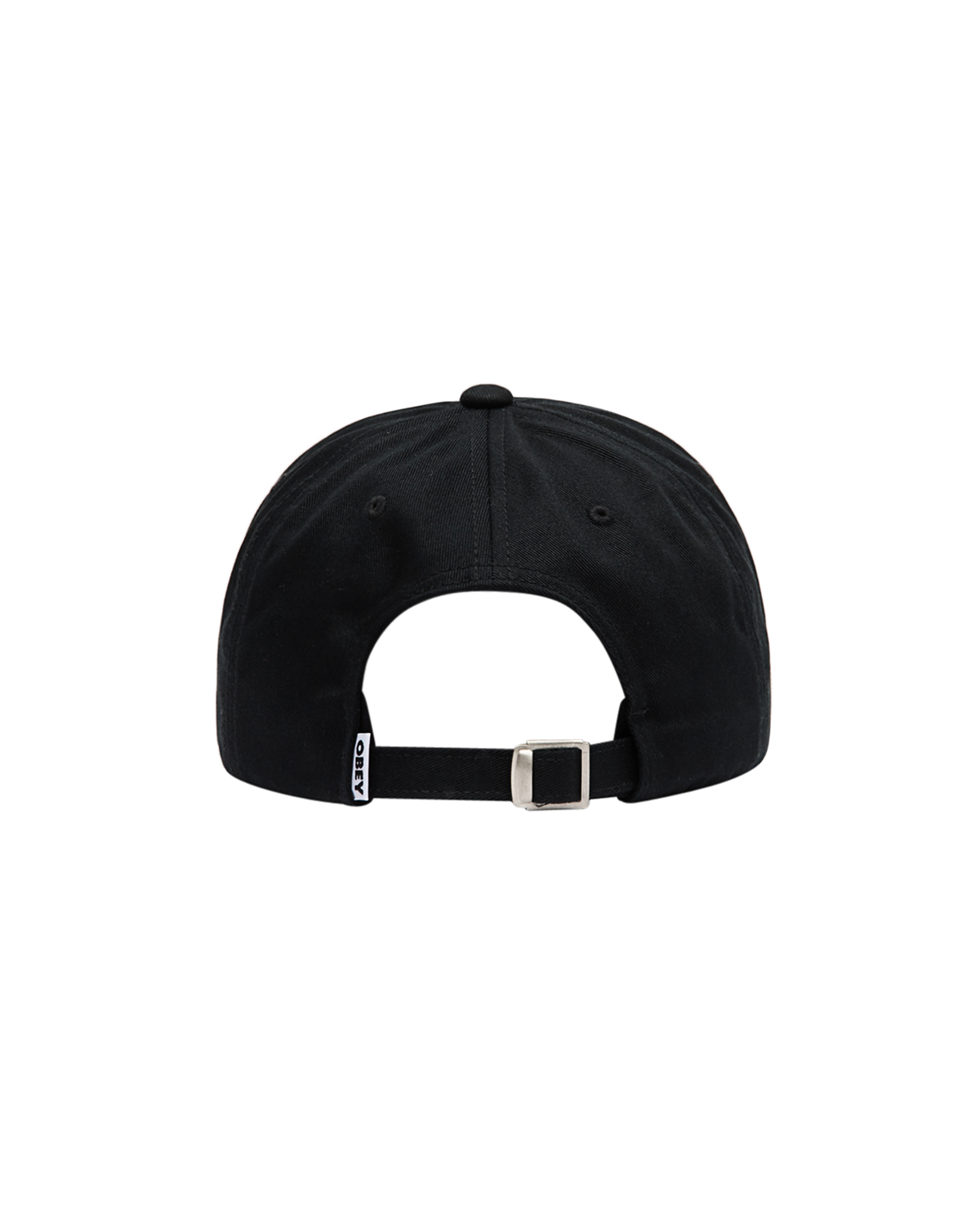 OBEY BOLD CURVE 6 PANEL STRAPBACK - BLACK
