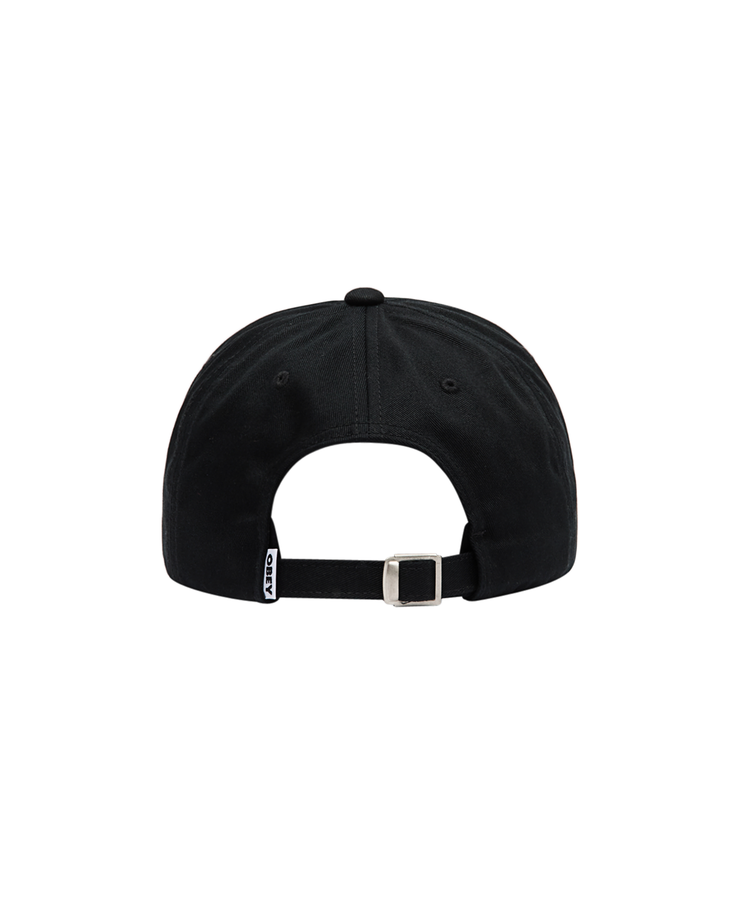 OBEY BOLD CURVE 6 PANEL STRAPBACK - BLACK