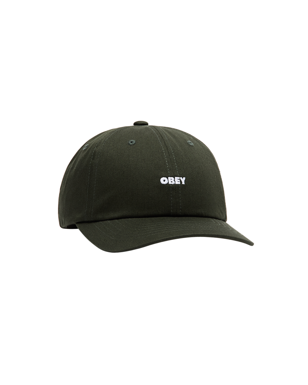 OBEY BOLD CURVE 6 PANEL STRAPBACK - DEEP FOREST
