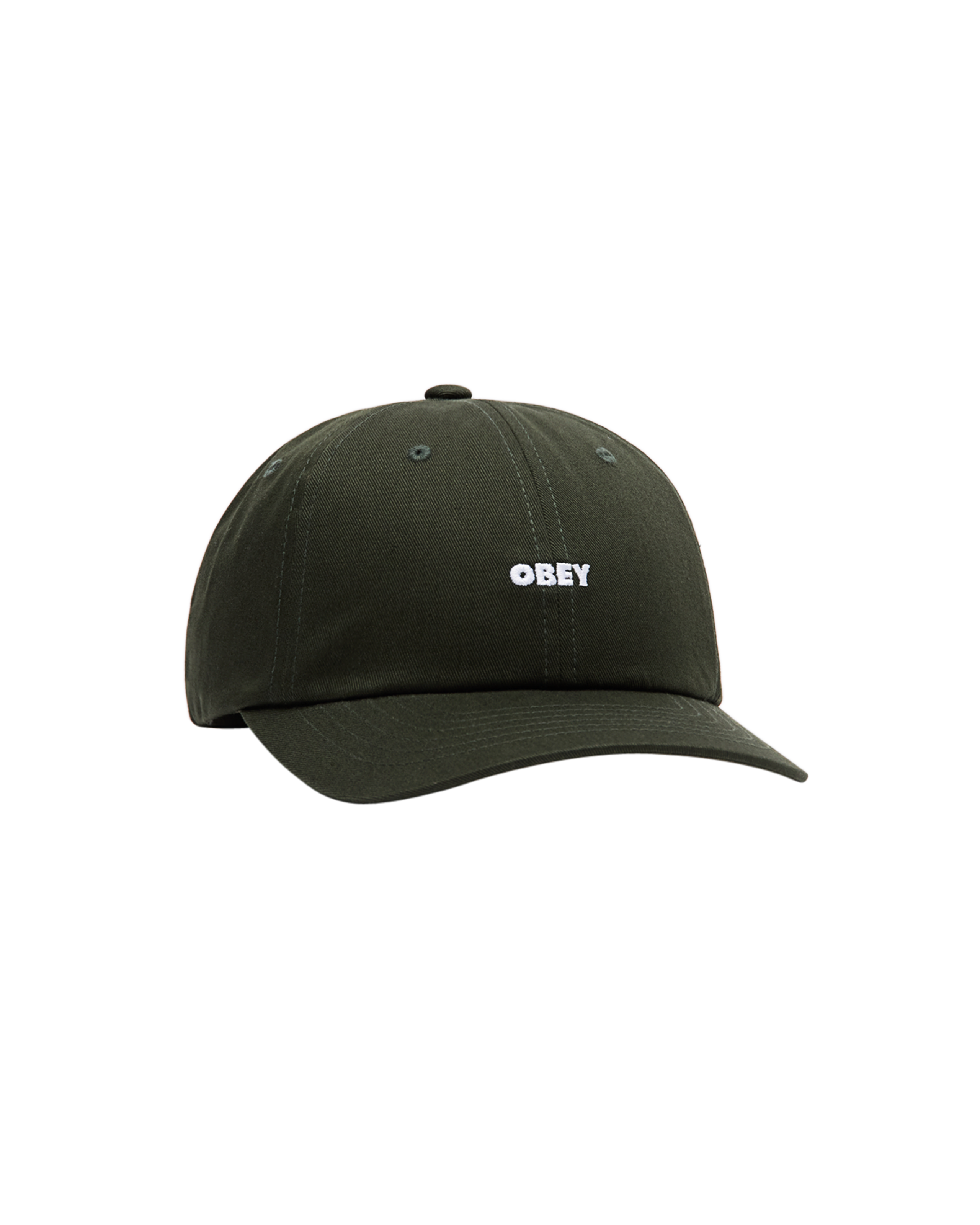 OBEY BOLD CURVE 6 PANEL STRAPBACK - DEEP FOREST