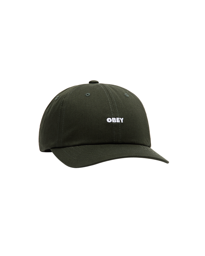 OBEY BOLD CURVE 6 PANEL STRAPBACK - DEEP FOREST
