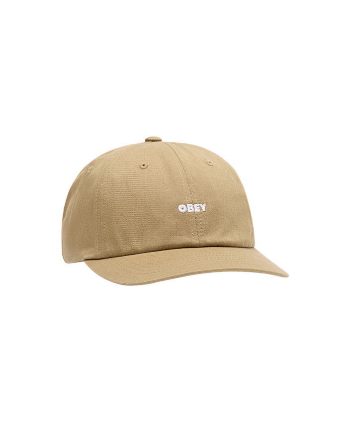OBEY BOLD CURVE 6 PANEL STRAPBACK - KHAKI