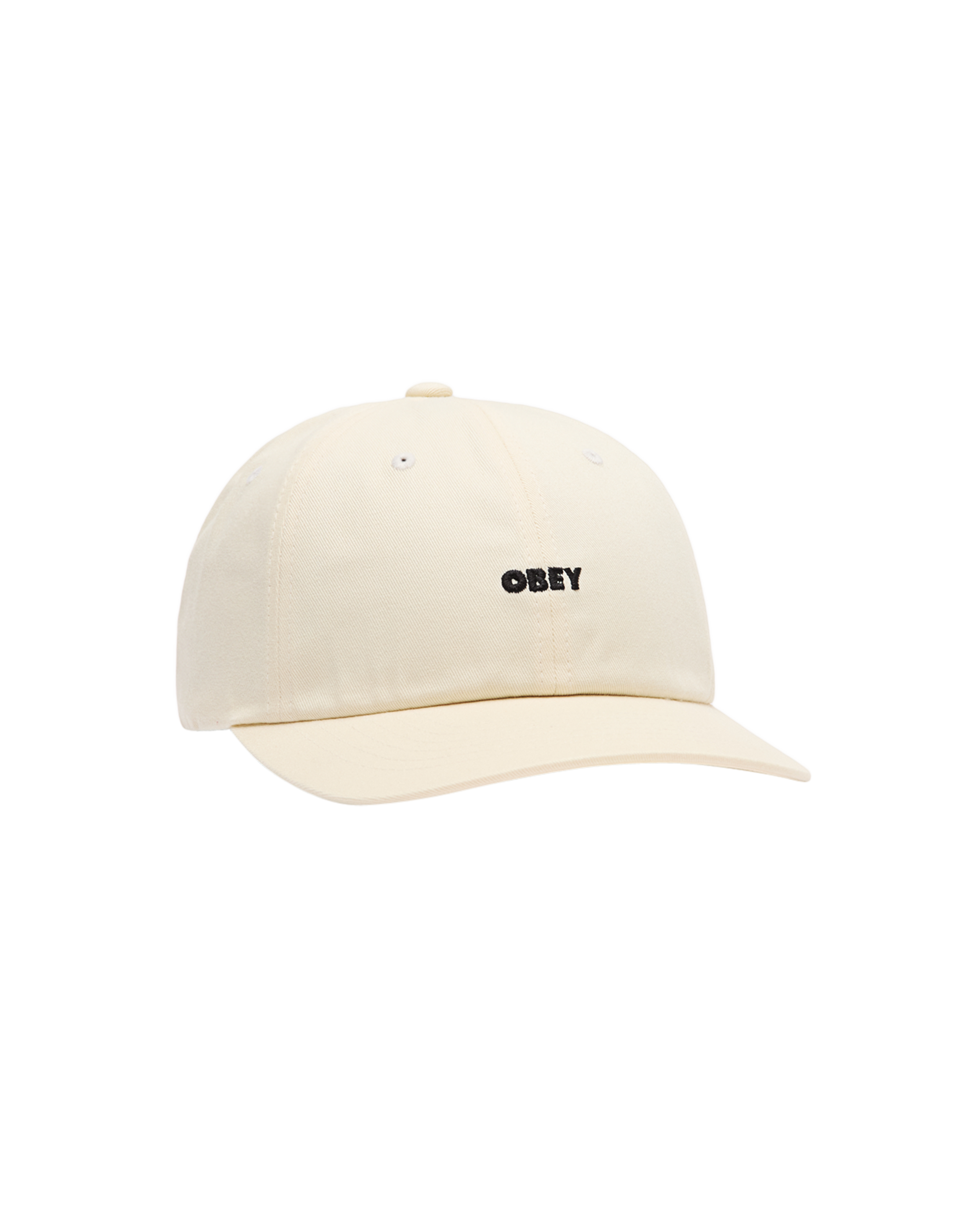 OBEY BOLD CURVE 6 PANEL STRAPBACK - UNBLEACHED