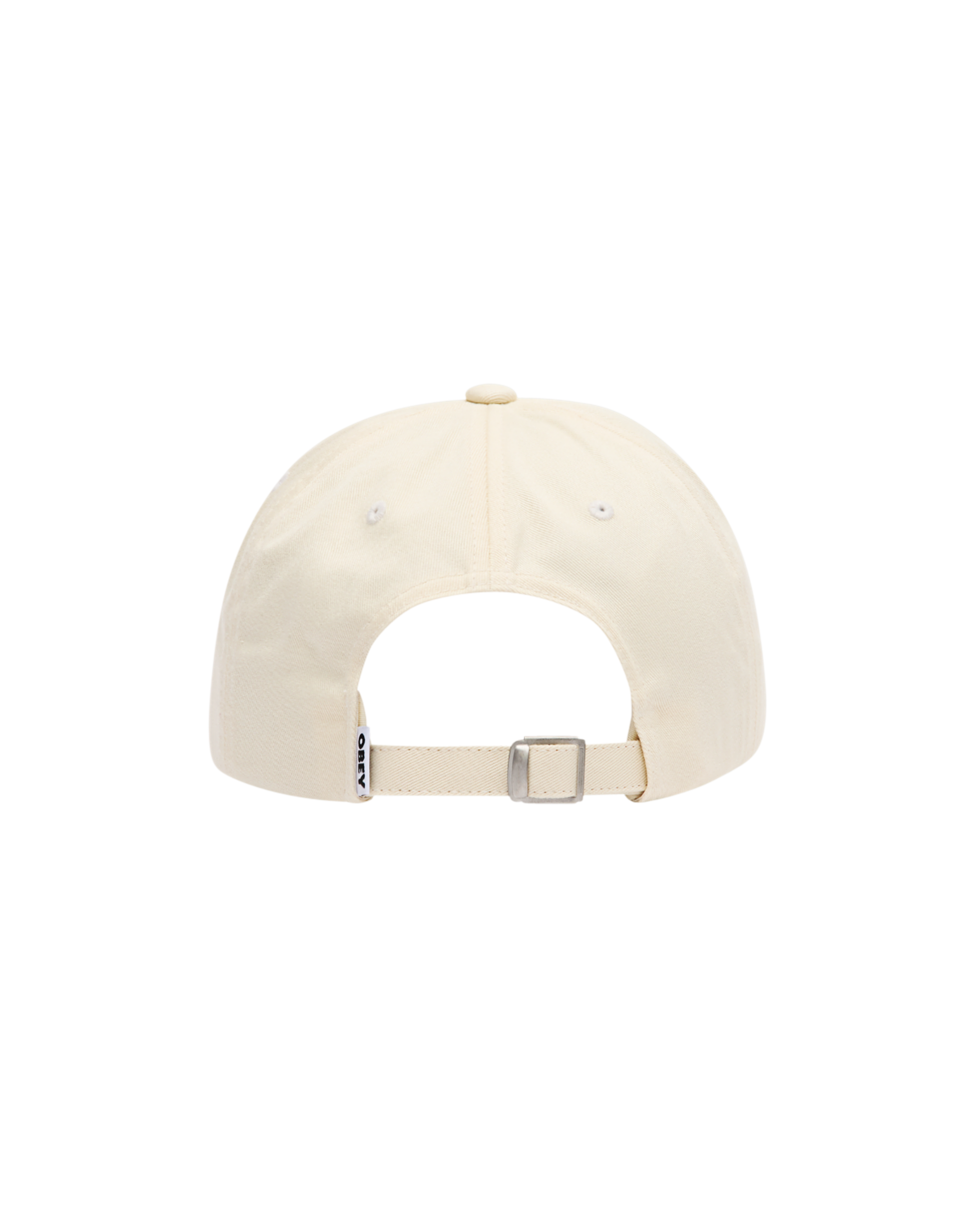 OBEY BOLD CURVE 6 PANEL STRAPBACK - UNBLEACHED