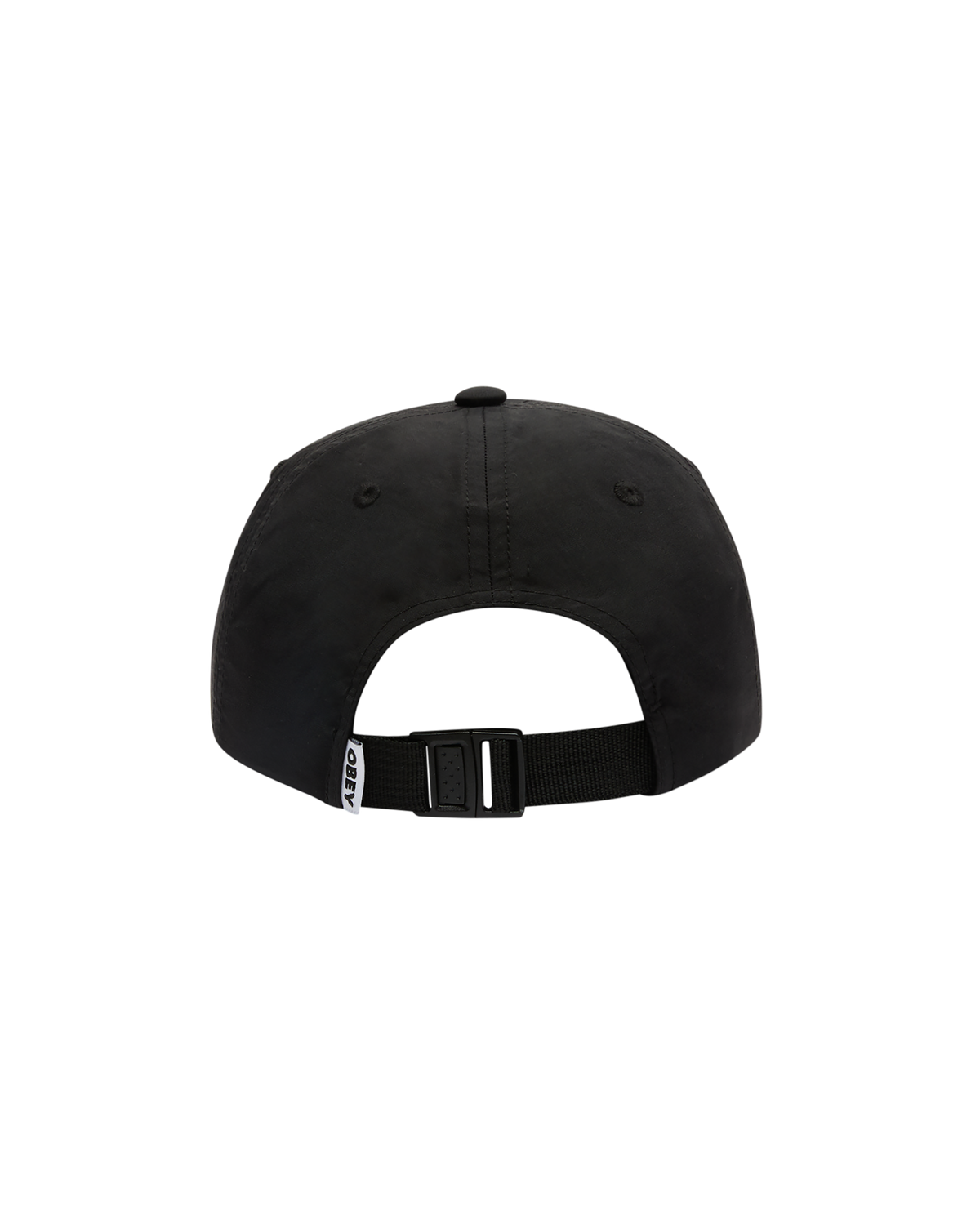 EFFECT NYLON 6 PANEL STRAPBACK - BLACK