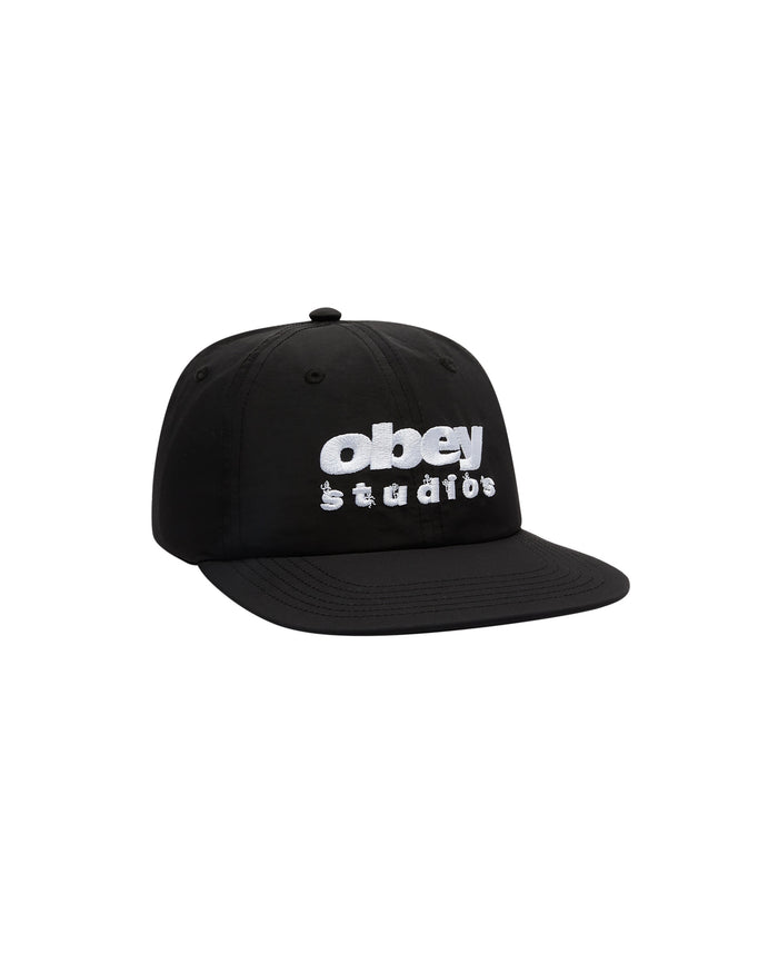 DANCE STUDIO NYLON6PANEL STRAPBACK - BLACK