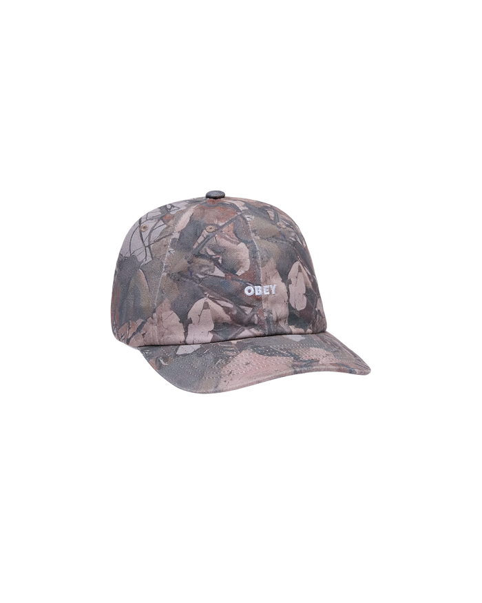 PIGMENT OBEY BOLD 6 PANEL STRAPBACK - FENCE CAMO MULTI