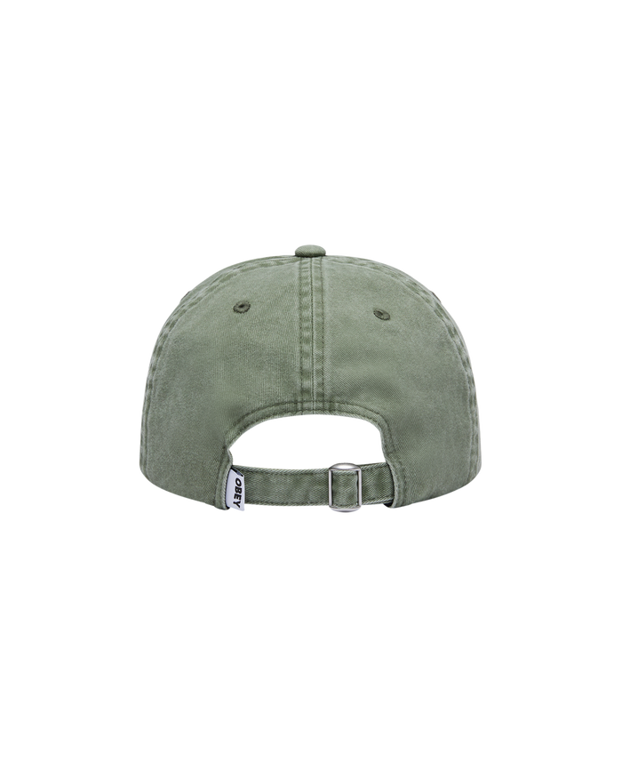 PIGMENT OBEY BOLD 6 PANEL STRAPBACK - PIGMENT OLIVE